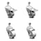 Service Caster 3 Inch Semi Steel Wheel Swivel 1/2 Inch Stem Caster Total Lock Brake SCC, 2PK SCC-TSTTL20S314-SSS-M1215-2-S-2 - alternate 1